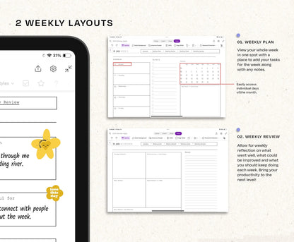 OneNote Planner 2026 Hyperlinked Digital Planner
