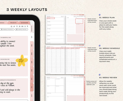 Digital Planner 2026 ADHD Digital Planner College Planner