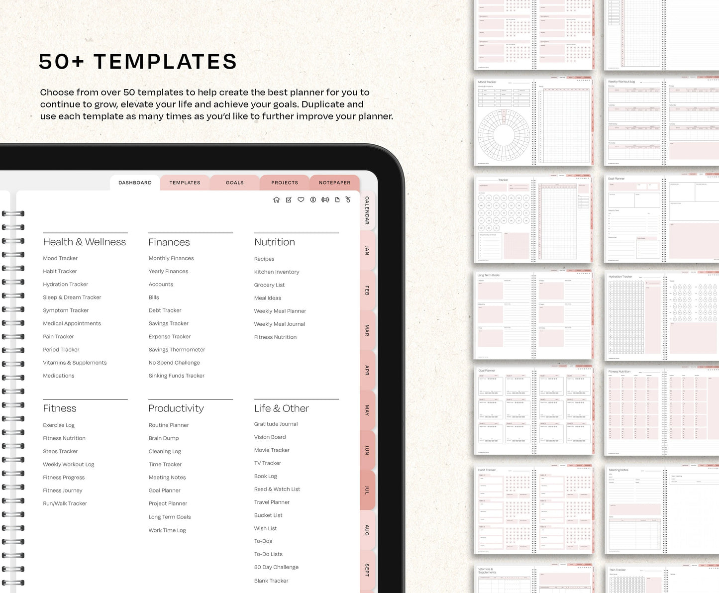 Digital Planner 2026 ADHD Digital Planner College Planner
