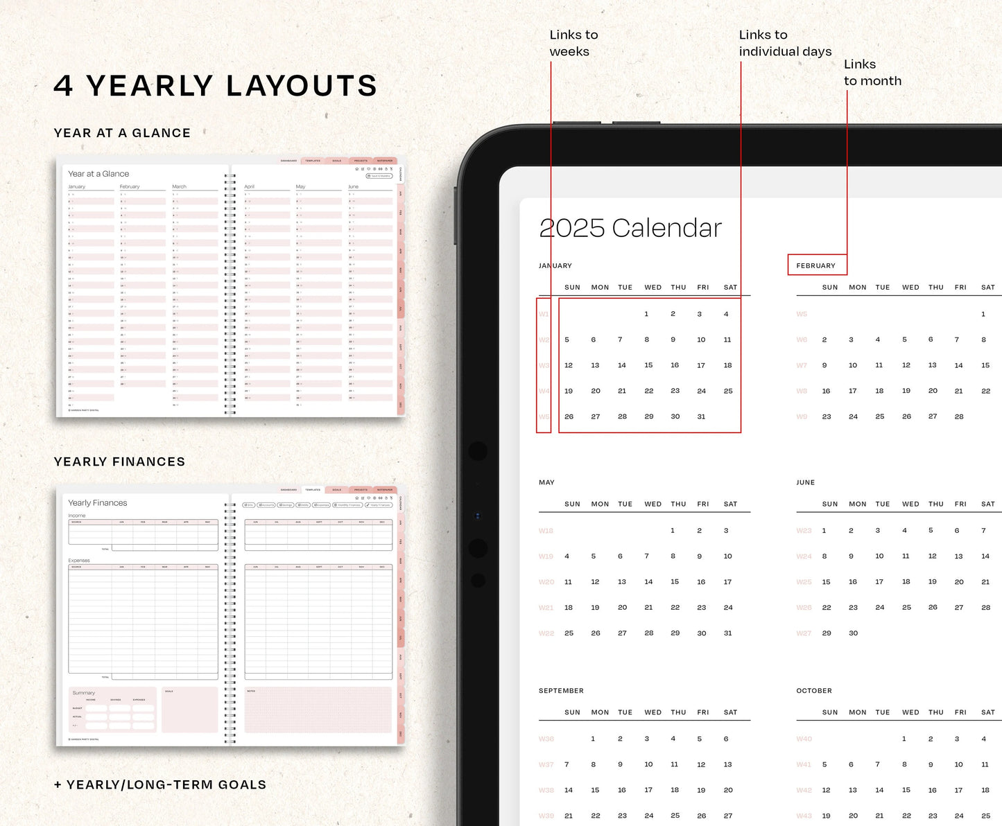 Digital Planner 2026 ADHD Digital Planner College Planner