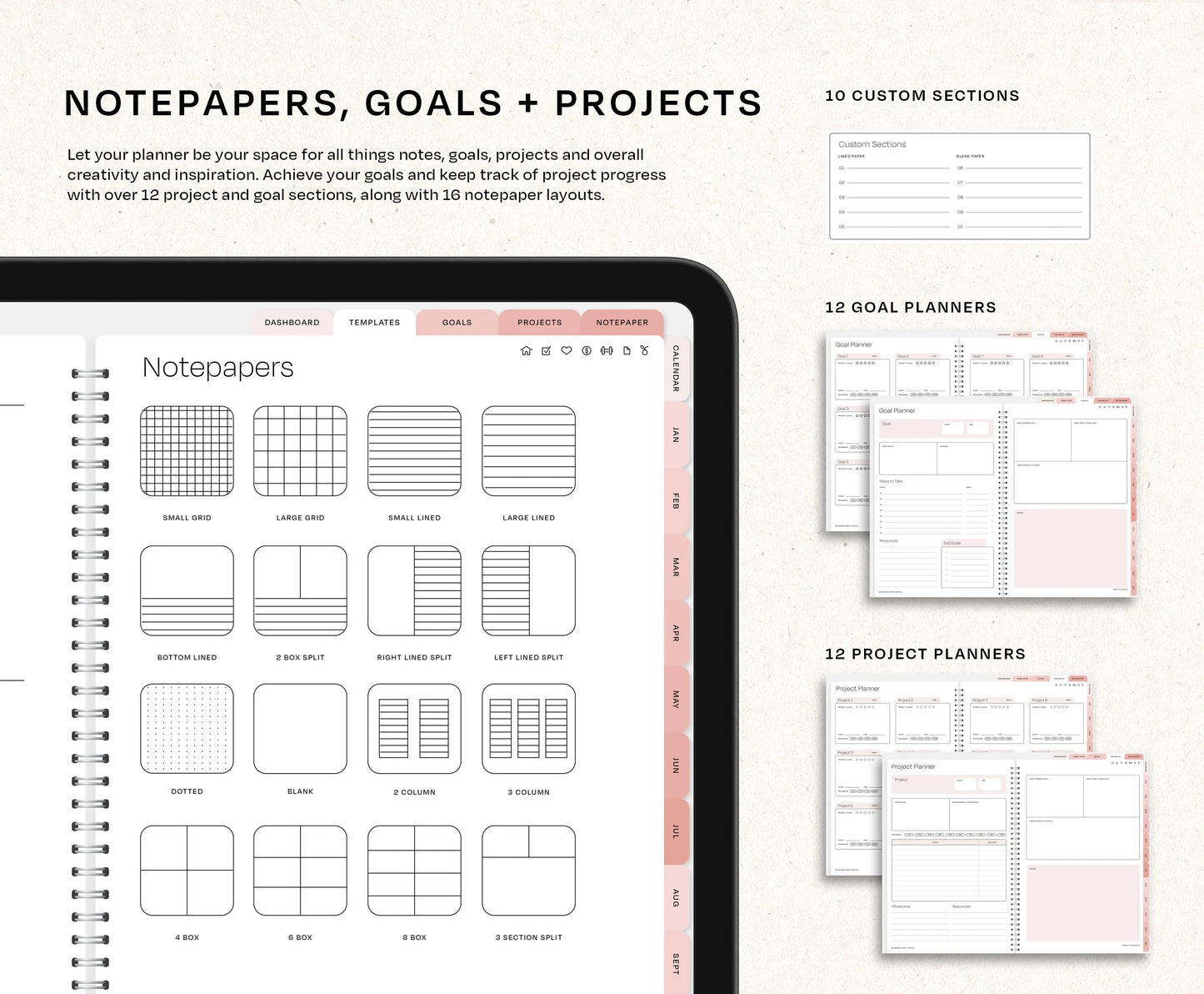 Digital Planner 2026 ADHD Digital Planner College Planner