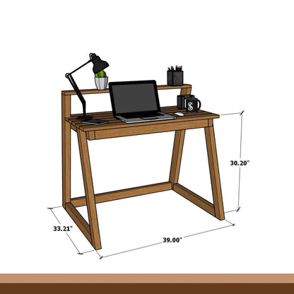 Modern Home Desk Woodworking Plan DIY Office Desk